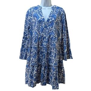 Gingy Rye Dress Blue Lagoon From The Fennerton Collection Babydoll Dress Size L